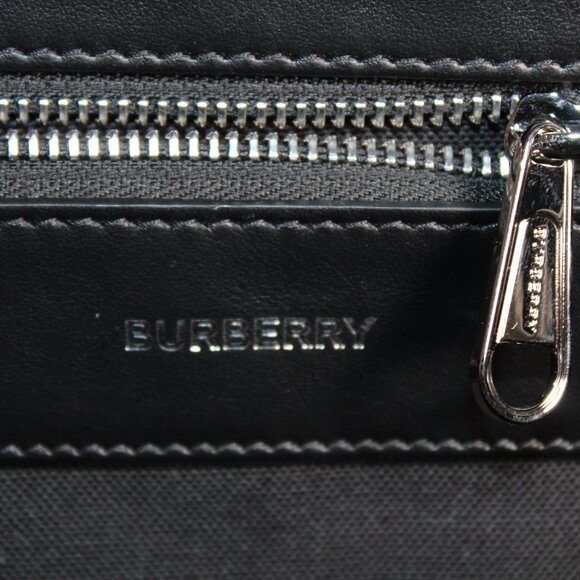 NEW Burberry Rocco Leather and Nylon Zip Around Backpack Black - Picture 10 of 12